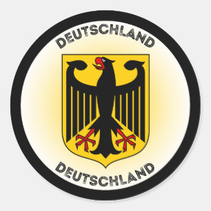 Duitsland Wapen Cirkelvorm Ronde Sticker