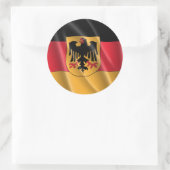 DUITSLAND WAPEN RONDE STICKER (Tas)