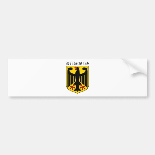 Duitsland wapenschild bumpersticker (Voorkant)