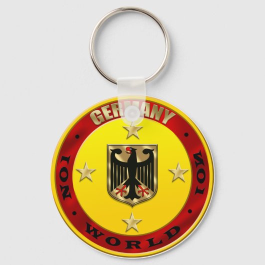 Duitsland World No 1 Luxury Eagle Shield Sleutelhanger (Voorkant)