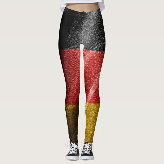 Duitsland zijde vlag leggings (Voorkant)