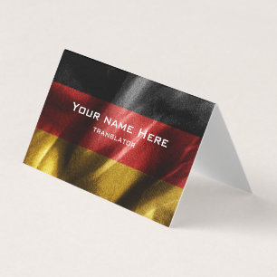 Duitsland zijde vlag visitekaartjes