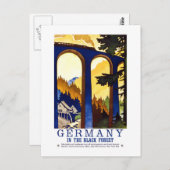 -Duitsland zwarte-woudkunst Briefkaart (Voorkant / Achterkant)