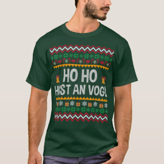 Duitstalige vreselijke kerst Ho Ho Ho grappige Bei T-shirt