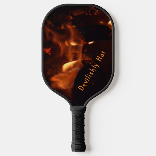 Duivel Burning Flames Pickleball Paddle (Voorkant)