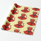 Duivel cadeaupapier (Uitgerold)