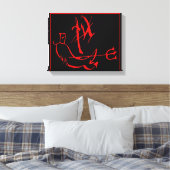 Duivel Canvas Afdruk (Insitu (Slaapkamer))