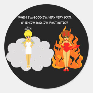 Duivel en Engel Stickers