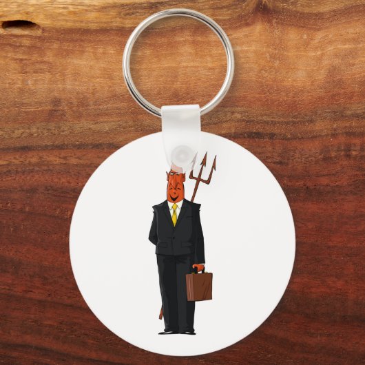 Duivel in een pak sleutelhanger (Voorkant)