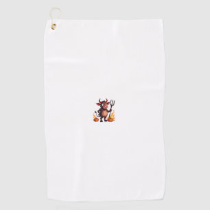 Duivel Koe Mischief Golfhanddoek
