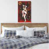  Duivel Lady Dancer Wrapped Canvas (Insitu (Slaapkamer))