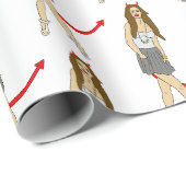 duivel meisje cadeaupapier (Rol Hoek)