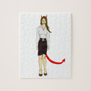 duivel meisje legpuzzel