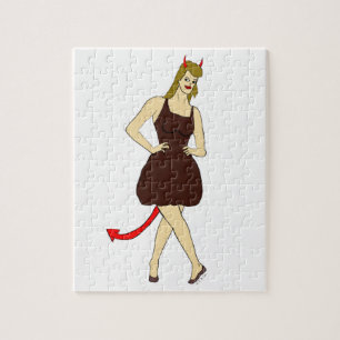 duivel meisje legpuzzel