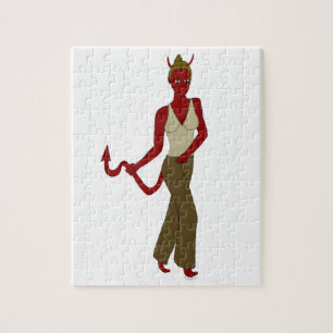duivel meisje legpuzzel