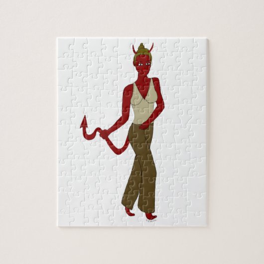 duivel meisje     legpuzzel (Verticaal)
