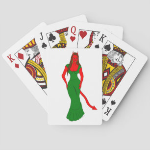 duivel meisje pokerkaarten