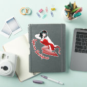 Duivel Meisje Sticker Persoonlijke Pin-up Decals (iPad Cover)