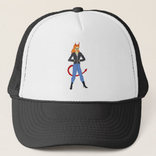 duivel meisje trucker pet