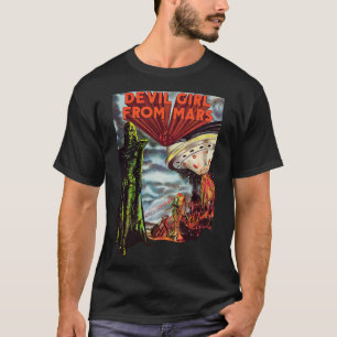 Duivel Meisje Van Mars Cult Classic Horror Fan Art T-shirt