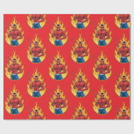 Duivel met drietand cadeaupapier