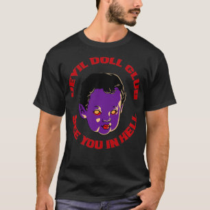 Duivel Poppen Club Tot ziens in de hel Punk Goth P T-shirt