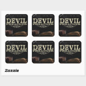Duivel Prediker Vierkante Sticker (Vel)