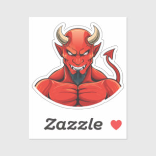 Duivel sticker