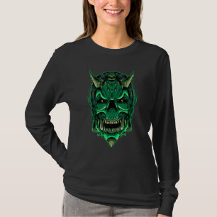 duivel zombie griezelig satan kwaad demon hoofd sc t-shirt
