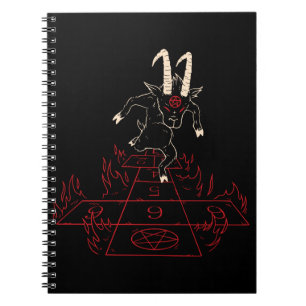 Duivelgeit Speelt Halloween Cadeau Voor Satan Lief Notitieboek
