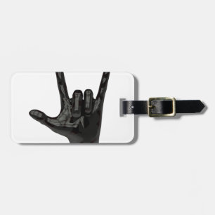 duivelhorens hand bagagelabel