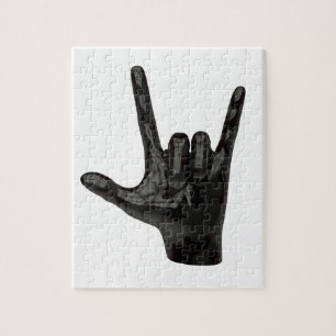 duivelhorens hand legpuzzel