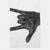 duivelhorens hand theedoek (Verticaal)