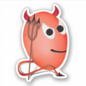 Duivels Duivelsei Sticker (Voorkant)