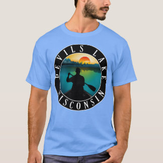 Duivels Lake Wisconsin kanoën T-shirt