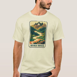 Duivels River Texas Kleuren T-shirt