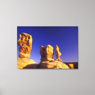 Duivels Tuin in de Grand Staircase Escalante 2 Canvas Afdruk