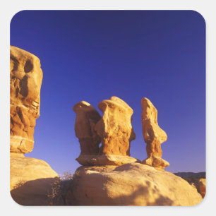 Duivels Tuin in de Grand Staircase Escalante 2 Vierkante Sticker