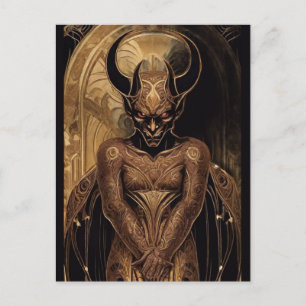 Duivelse Demon Art Briefkaart