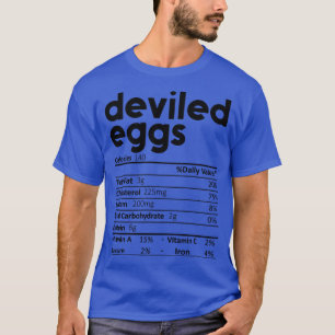 Duivelse Eieren Voeding Feiten Gift Grappig Thanks T-shirt