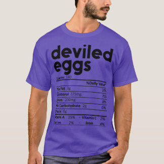 Duivelse Eieren Voeding Feiten Gift Grappig Thanks T-shirt