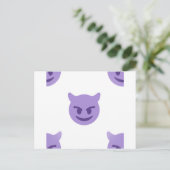 duivelse emoji briefkaart (Staand voorkant)