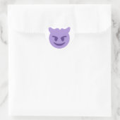 duivelse emoji hart sticker (Tas)