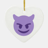 duivelse emoji keramisch ornament (Voorkant)