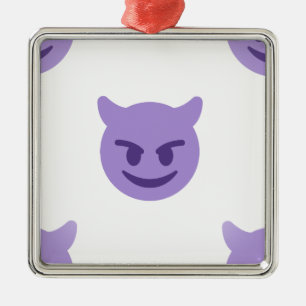 duivelse emoji metalen ornament