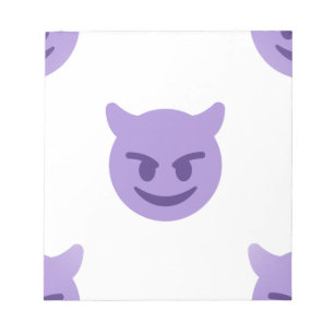 duivelse emoji notitieblok
