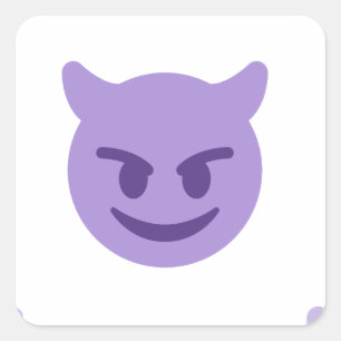 duivelse emoji vierkante sticker