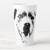 Duivelse grijns latte mok (Voorkant)