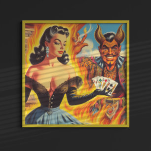 Duivelse Pin-up Poster