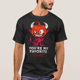 Duivelskop voor een slechte Halloween T-shirt